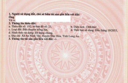 BÁN ĐẤT CHÍNH CHỦ KHÔNG QUA MÔI GIỚI, CẦN RA GẤP GIÁ TỐT